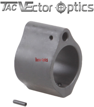Vector Optics Steel 0.875" Inch Low Profile Micro Gas Block Barrel Mount w/ Pin