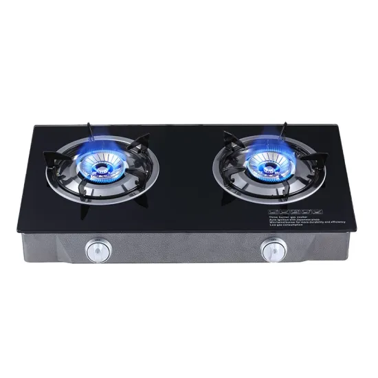Tempered Glass Cast Iron Burner Household Table Brass cap Cooker gas stove