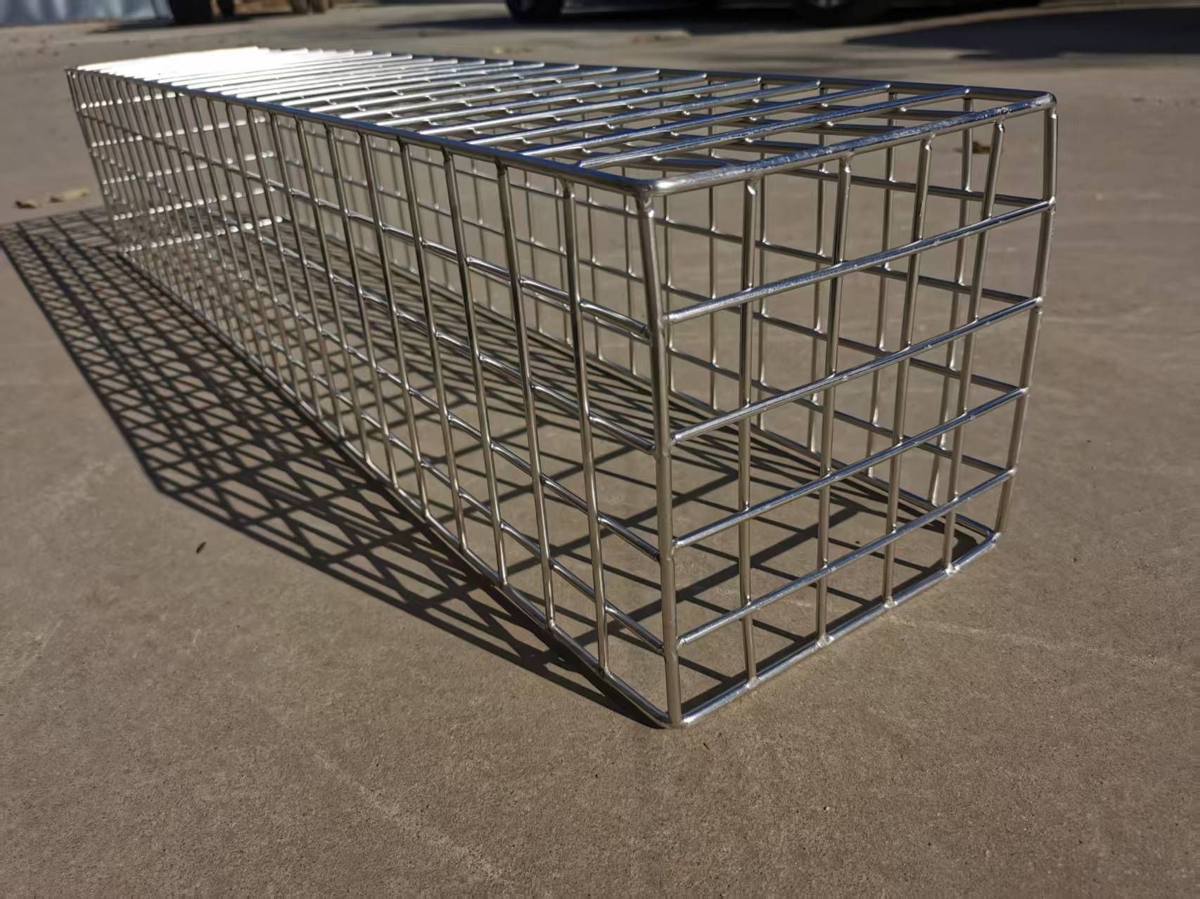 Rede gabion hexagonal soldada usada para edifício verde