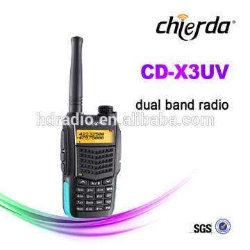Cheap Dual band two way radio with vhf 136-174 mhz radio uhf 400-470mhz(CD-X3UV)