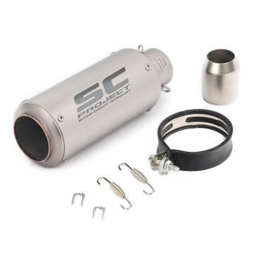 51mm Universal Small Hexagonal Motorcycle Conversion Exhaust Pipe - High Quality Manufactory