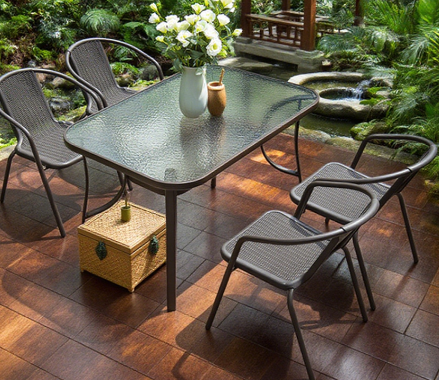 Durable patio table set
