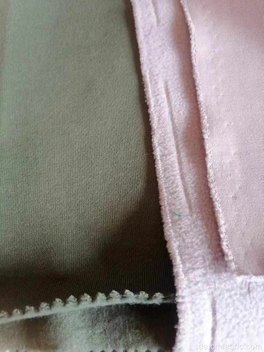 Baumwoll Polyester gestrickt Rücken gebürstete französische Terry -Stoff