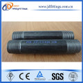 Niple con barril acero negro rosca NPT ASTM A53