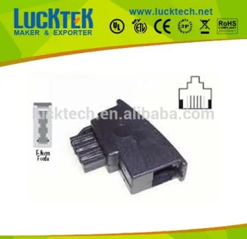 TAE male to female 6P4C Telephone adapter