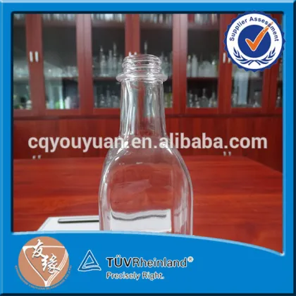 Screw Top Square Extreme Glass Bottle 500ML Olives Oil Glass Bottles