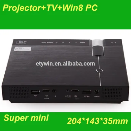 LED Projector Win8 system 1000 lumens mini led projector with computer 300 inch projector screen mini projector