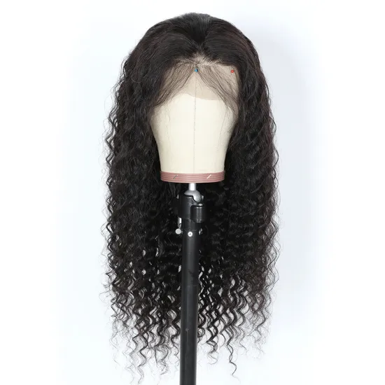 Deep Wave Wig 360 Lace Front Wigs 180% Density Transparent Lace Wig Human Hair Preplucked Wig