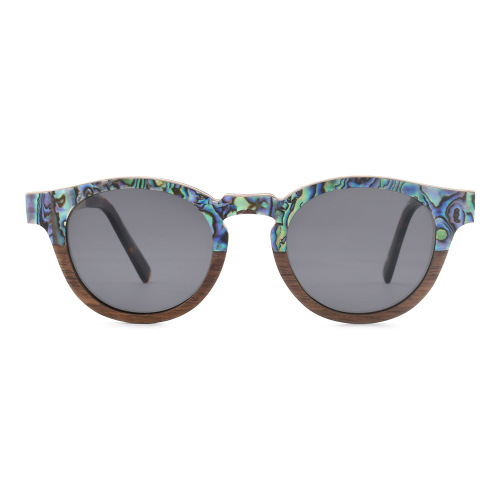 Handmade Shell Wooden Sunglasses