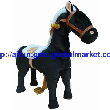 Black Rein Horse toy, An fitness function amusement equipment