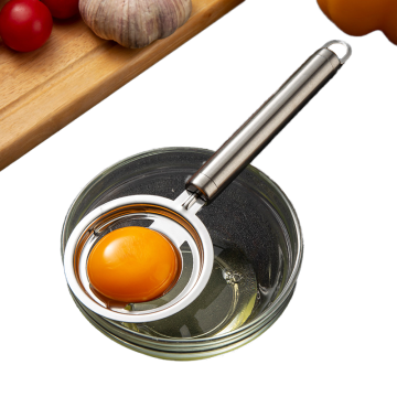 Stainless Steel Egg White Yolk Separator and Sieve with Stirring Function for Baking