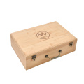 Flush Plastic Interior Wooden Wine Box