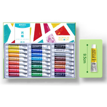 M&G 24-Color Acrylic Paint Set for Beginners