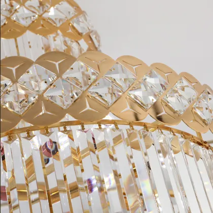 Customize Modern Luxury Crystal Empire Chandelier for Empire Hotel Lobby
