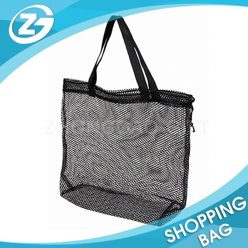 Durable Heavy Duty Large Eco-friendly 100% Nylon Fabric Beach Mesh Tote Bag for Packing