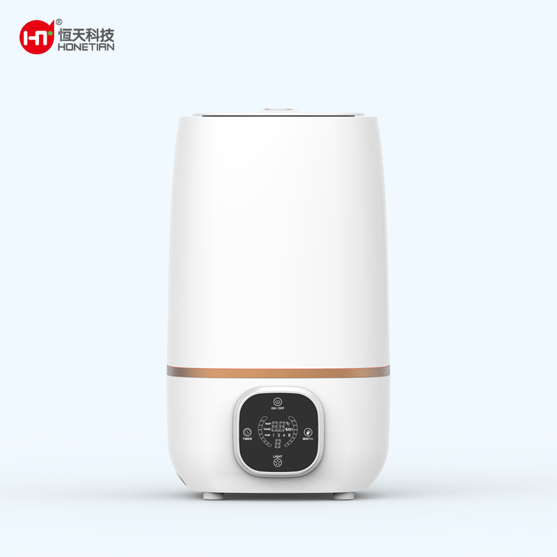 HONETIAN 8 timer remoter control LED display night light 4.0L capacity custom colors indoor plastics cool mist humidifier