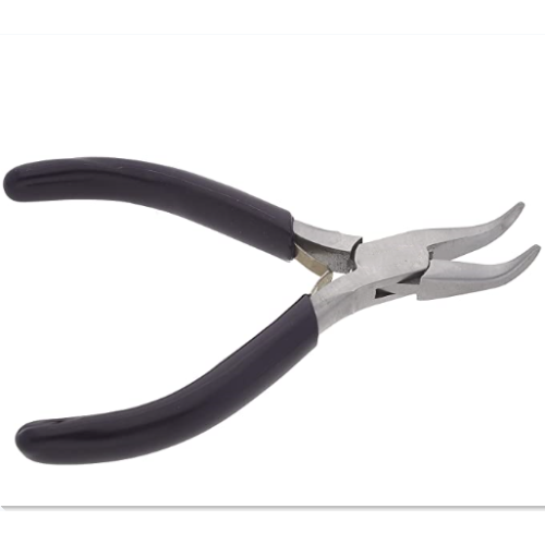 Bent Nose Pliers 160mm with Dipped Handle