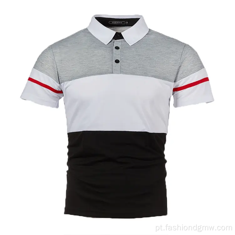 Design de camisa de roupas de golfe Camisas pólo personalizadas