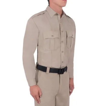 MLAZ292 Supima Cotton Polo Shirts for Men - Formal and Khaki Grey Combination