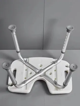 Anti-Slip Bench Bathtub Stool Seat Adjustable Shower Chair Shower Commode Chair for Elderly, Senior, Handicap & Disabled