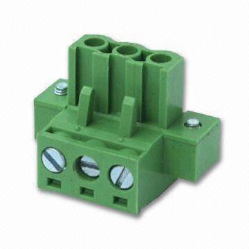 Pluggable Terminal Block in 5.00/5.08mm Pitch with Ear, PCB Connectors with Cage, Mate with 2EDCV