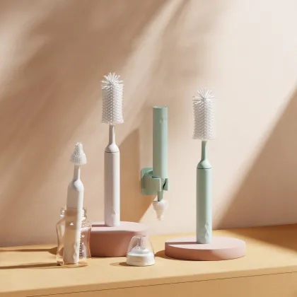 Baby Rotate Milk Bottle Cleaning Brush