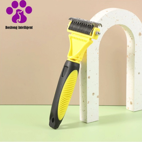 Effective Pet Hair Removal Comb with Two Blades