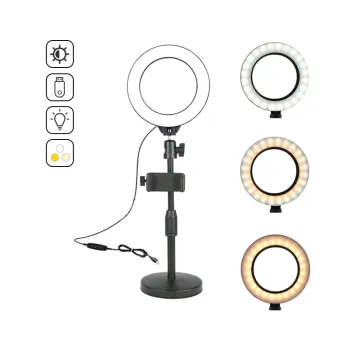 16cm Ring Light Selfie Tripod for 3200-5500K Lighting
