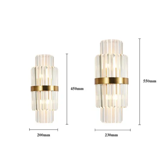 Luxury Crystal Post-Modern Wall Lamp: Perfect for Sitting Rooms and Bedrooms
