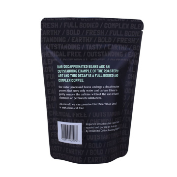 Glidelåslås Matt Black Stand up Coffee Pouch