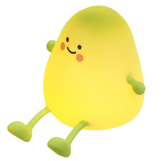 Rechargeable Silicone Cute Pat Lamp: LED Mango Night Light for Bedroom Sleep