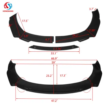 Universal Car Front Bumper Lip - Honghang Auto Body System