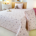 Capa de cama de algodão lavada resistente ao desbotamento e antirrugas