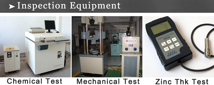 galvanized inspection equipment