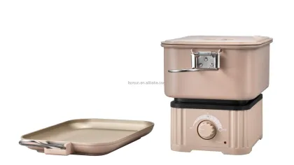 Travel-Friendly Multifunctional Electric Cooker with Foldable Design