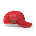 Cappello per camionista rosso riciclato Mesh completo