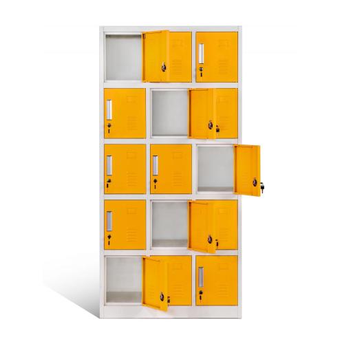 Metal Clothes Storage Wardrobe Durable 15 Door Locker