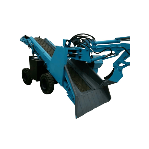 Подземный колесный ремень, засыпающий погрузчик