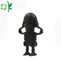Couvercle de clé USB souple en silicone Skeleton Knight