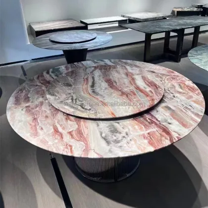 Modern Design Natural Stone Kitchen Countertops: Rojo Monica Red Marble Slab for Floors