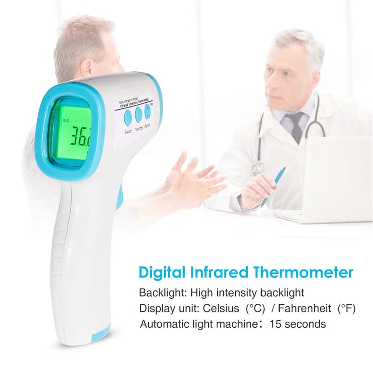 Baby Body Digital net kontakt foarholle thermometer ynfraread