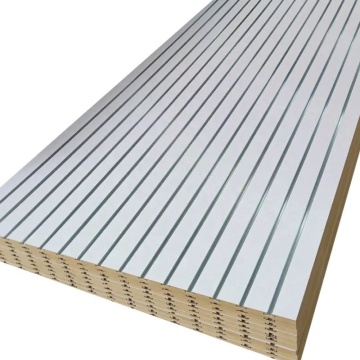 White Slatwall Panels and MDF Board Shelves for Display Fixtures