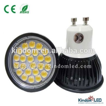 5050 SMD 3.5W GU10 led spotlight with lens