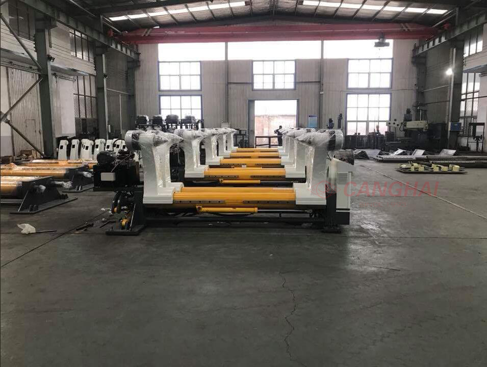 Automatic shaftless hydraulic mill roll stand machine