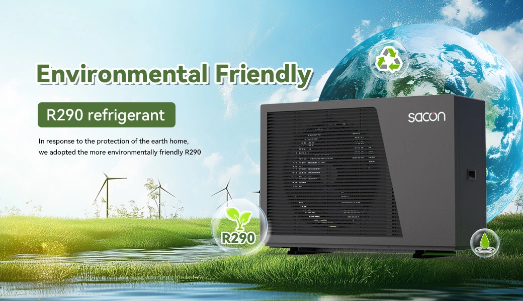 Chauffe-Eau a Pompe a Chaleur 12kw Mono Block Air to Water R290 Heating Hot Water Heat Pump