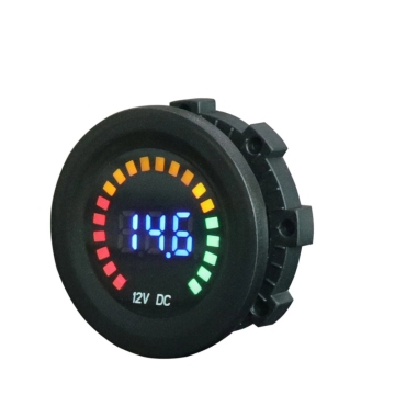 DC 12V Universal LED Digital Voltmeter Panel untuk mobil, sepeda motor, dan kapal