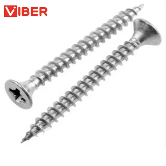 Self-Tapping Stainless Steel 304/316 CSK Flat Head Screw for Wood and Chipboard