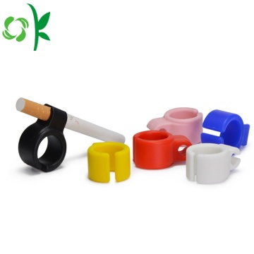 Fashion Convenien Smoking Silicone Rings Cigarettes Holder