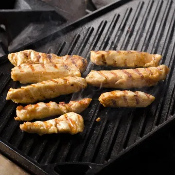 Modern Cast Iron Grill Griddle for Outdoor Camping and BBQ