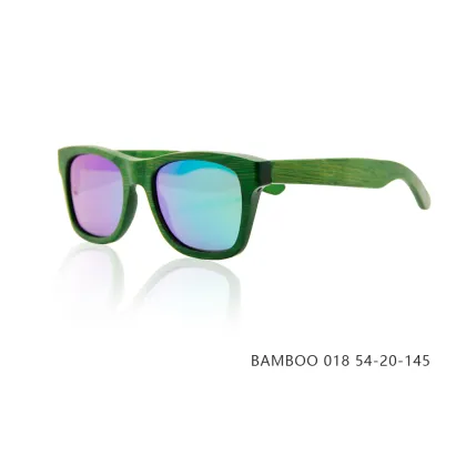 Classic Design REVO Mirror Bamboo Sunglasses
